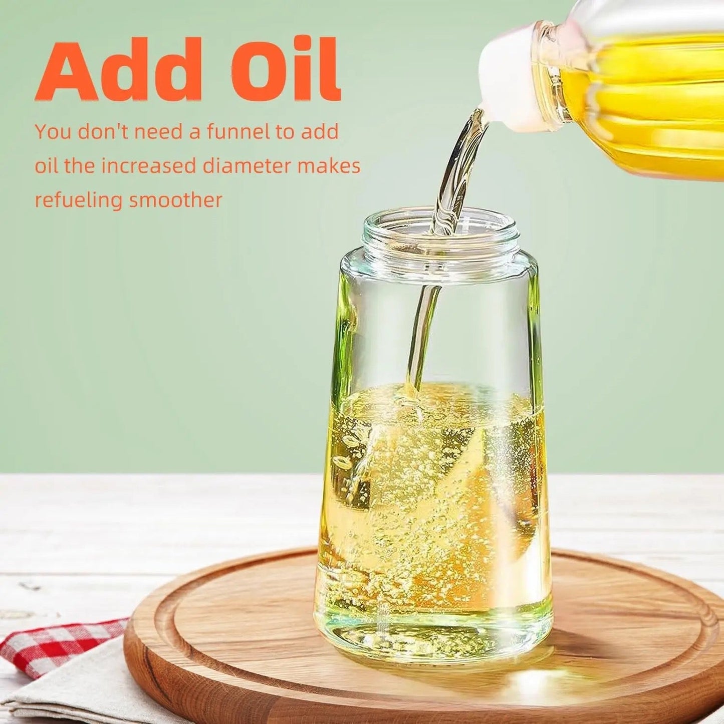Botella para Aceite con Pulverizador en Spray - VERSELL