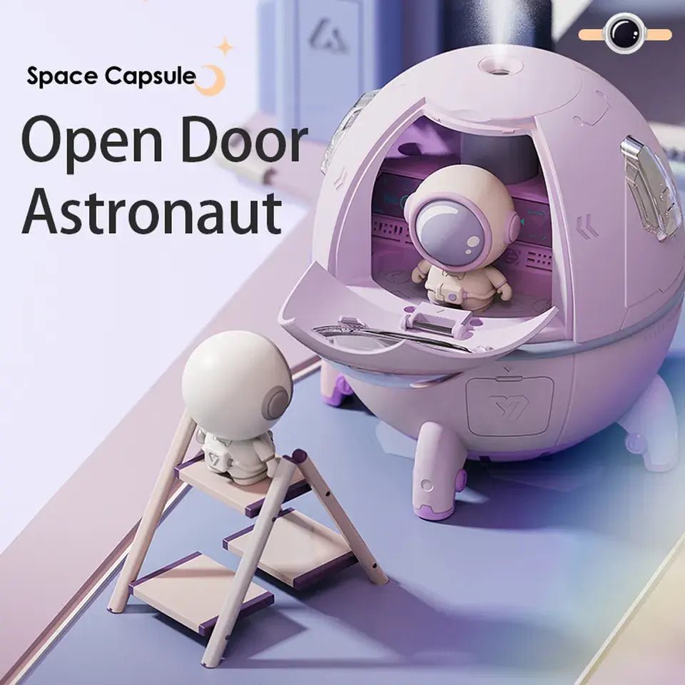 Humidificador Difusor de Aromas Cápsula de Astronauta con Figura de Silicona - VERSELL