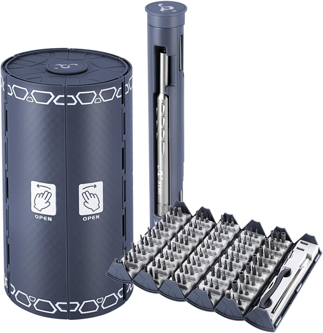 Juego de Destornillador de Precisión Magnético 128 en 1 - VERSELL