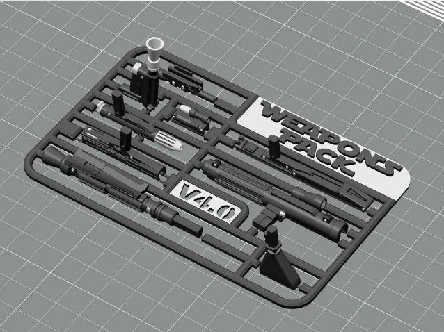 Pack de Armas Futuristas/StarWars para Dummy 13 - VERSELL