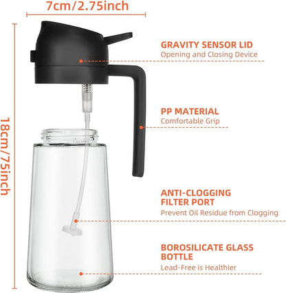 Botella para Aceite con Pulverizador en Spray - VERSELL