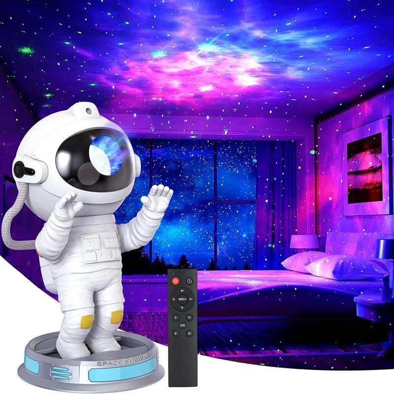 VERSELL - Lampara Proyector de Nebulosa e Estrelas Astronauta Novo Modelo